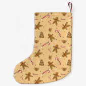 Kerstkoekjes en peperkoek mannen kleine kerstsok (Achterkant)