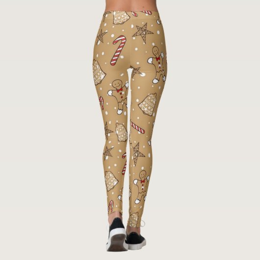 kerstkoekjes en snoeprietjes leggings (Achterkant)