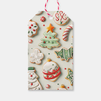 Kerstkoekjes en Strooisel Cadeaulabel