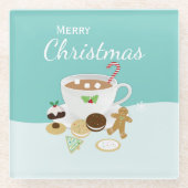 Kerstkoekjes en warme chocolade glazen onderzetter (Voorkant)