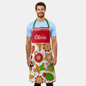 kerstkoekjes feestdag bakken schort (Gedragen)