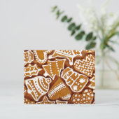 kerstkoekjes feestdagenkaart (Staand voorkant)