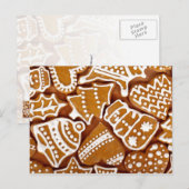 kerstkoekjes feestdagenkaart (Voorkant / Achterkant)