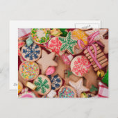 Kerstkoekjes Feestdagenkaart (Voorkant / Achterkant)