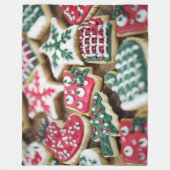 Kerstkoekjes Fleece Deken (Voorkant)
