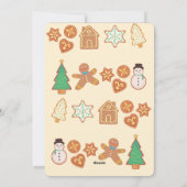 Kerstkoekjes Foto Vakantie Kaart (Achterkant)