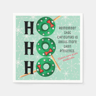 Kerstkoekjes Funny Ho Ho Holiday Napkins Servet