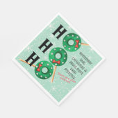 Kerstkoekjes Funny Ho Ho Holiday Servet (Hoek)
