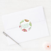 Kerstkoekjes. Gebedskaarsetiket Ronde Sticker (Envelop)