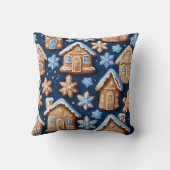 Kerstkoekjes gember broodman Wintervakantie Kussen (Achterkant)