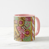 Kerstkoekjes Gingerbread Man Koffie Mok (Voorkant rechts)