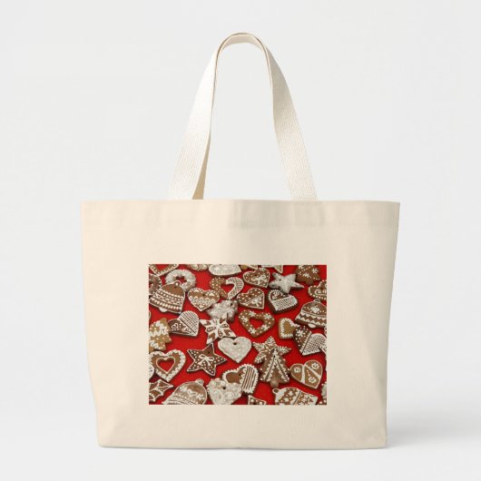 kerstkoekjes grote tote bag (Voorkant)