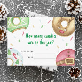 Kerstkoekjes - Hoeveel snoepjes spel Informatiekaartje