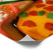 Kerstkoekjes III Colorful Holiday Baking Poster (Hoek)