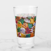 Kerstkoekjes, ik Colorful Holiday Baking Glas (Achterkant)