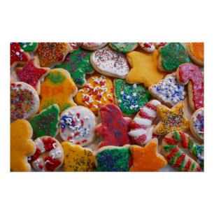 Kerstkoekjes, ik Colorful Holiday Baking Perfect Poster