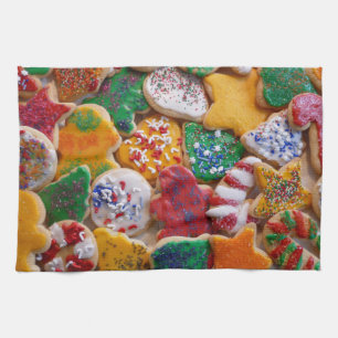 Kerstkoekjes, ik Colorful Holiday Baking Theedoek