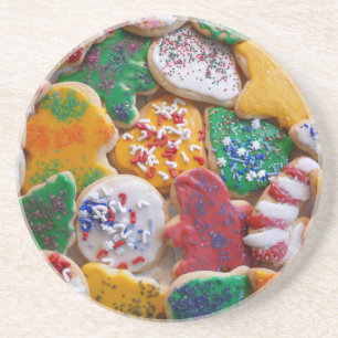 Kerstkoekjes, ik Colorful Holiday Baking Zandsteen Onderzetter