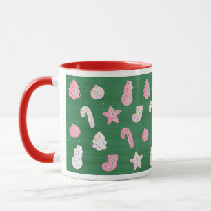Kerstkoekjes in het groen mok