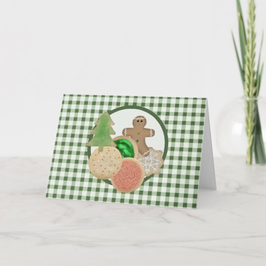 Kerstkoekjes Kaart (Voorkant)