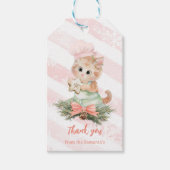 Kerstkoekjes kat Gift Labels Cadeaulabel (Voorkant)