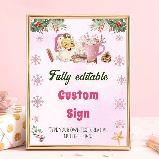 Kerstkoekjes Kerstfeest Tafelteken Poster