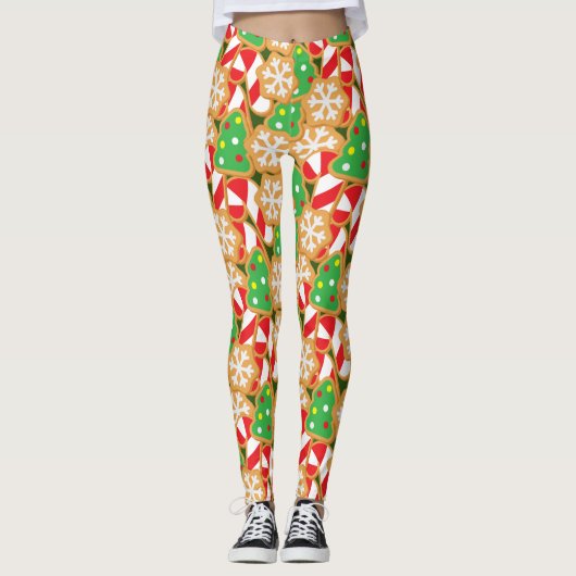 Kerstkoekjes Leggings (Voorkant)