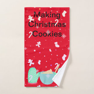 Kerstkoekjes maken handdoek