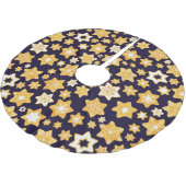 Kerstkoekjes met blauw marineslein kerstboom rok (Gekanteld)