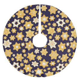 Kerstkoekjes met blauw marineslein kerstboom rok