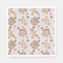 Kerstkoekjes met Borden met blauw strippapier