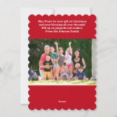 kerstkoekjes met koekjes Kaart (Achterkant)