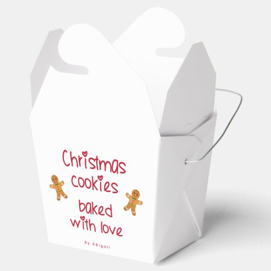 Kerstkoekjes met liefdesbrood bedankdoosjes (Geopend)