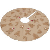 kerstkoekjes met ontbijt op bruin brood kerstboom rok (Gekanteld)