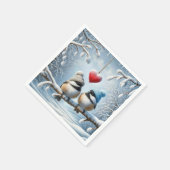 Kerstkoekjes met rood hart servet (Hoek)