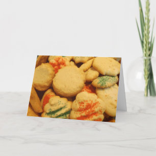 Kerstkoekjes met suikerhagel kaart
