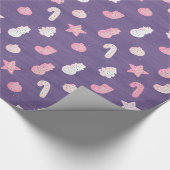 Kerstkoekjes Paarse Cadeaupapier (Hoek)