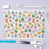 Kerstkoekjes, papier voor kerstcadeautjes (Craft)