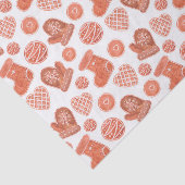 Kerstkoekjes, papier voor kerstcadeautjes (Detail)