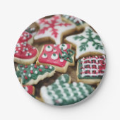Kerstkoekjes Papieren Bordje (Voorkant)