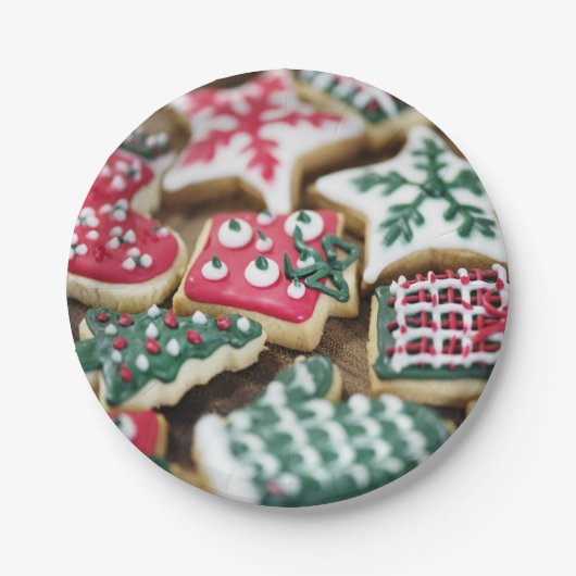 Kerstkoekjes Papieren Bordje (Voorkant)