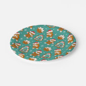 kerstkoekjes papieren bordje (Gekanteld)