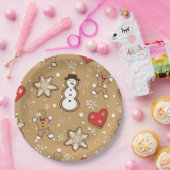 Kerstkoekjes Papieren Bordje (Feest)