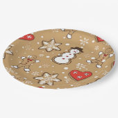 Kerstkoekjes Papieren Bordje (Gekanteld)