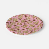 kerstkoekjes papieren bordje (Gekanteld)