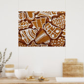 kerstkoekjes poster (Keuken)