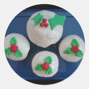 kerstkoekjes ronde sticker