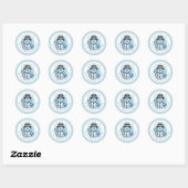 Kerstkoekjes Ronde Stickers (Vel)