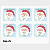 Kerstkoekjes Santa Baking label Stickers (Vel)