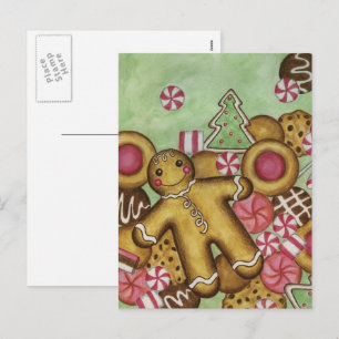 Kerstkoekjes sluiten Briefkaart